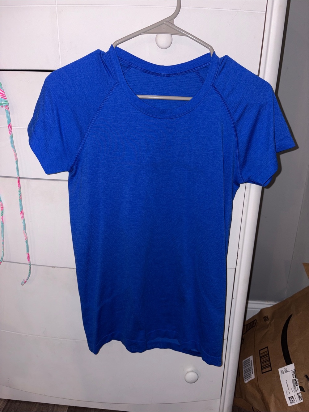 lululemon athletica Short Sleeve Athletic Tee in Royal Blue